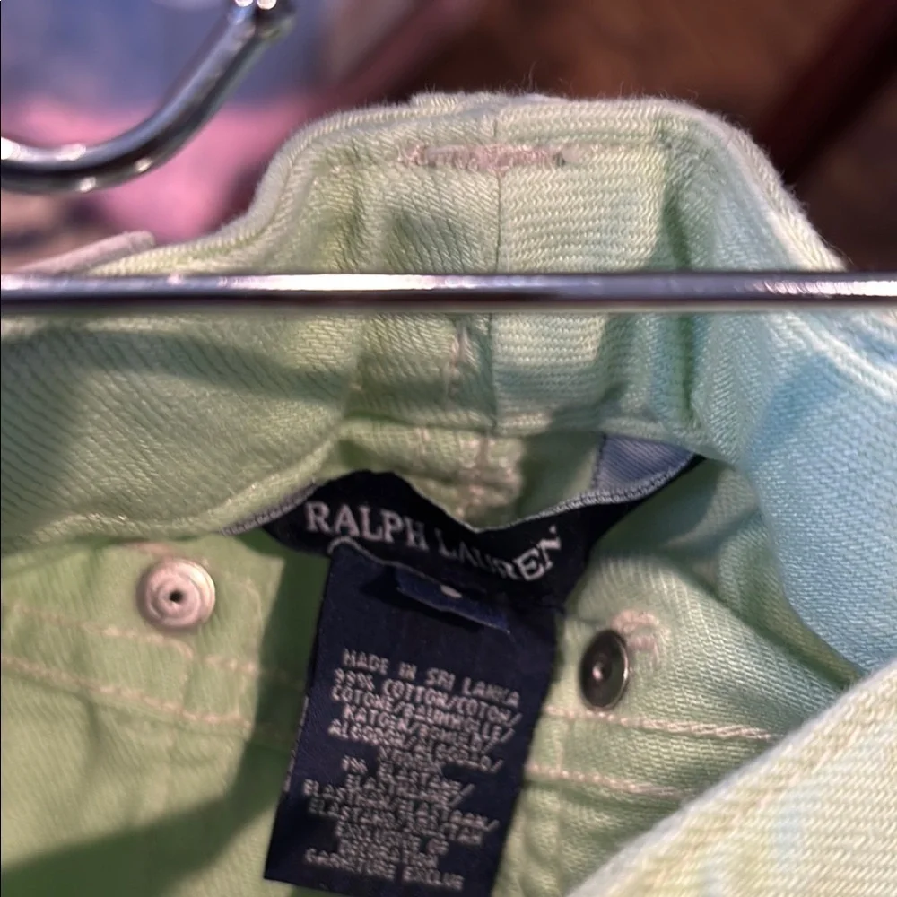 Ralph Lauren Green Jeans Classic Straight-Leg